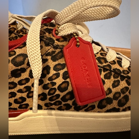 Coach Lowline Luxe Low Top Sneaker - Cheetah Print - Picture 4 of 10